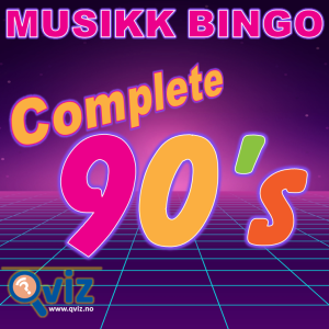 Complete 90s musikk bingo collection