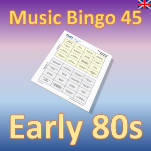 Early 80s musikk bingo 45
