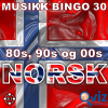 80s, 90s og 00s Norsk Musikk Bingo 30