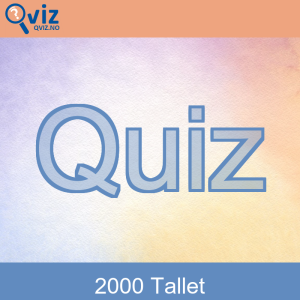 Quiz - 2000 tallet