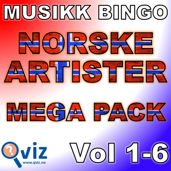 Musikk Bingo Norske Artister Mega Pack