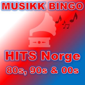 Hits Norge 80s, 90s & 00s Musikk Bingo