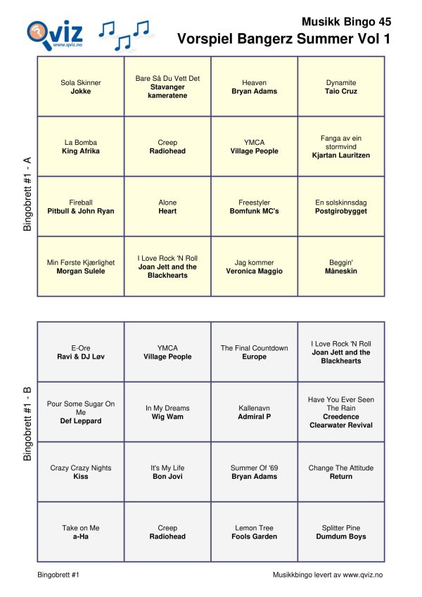 Vorspiel Bangerz Summer - Musikk Bingo - Bilde 10