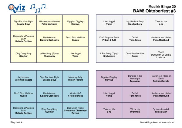 BAM! What a Music Bingo Oktoberfest - Bilde 6