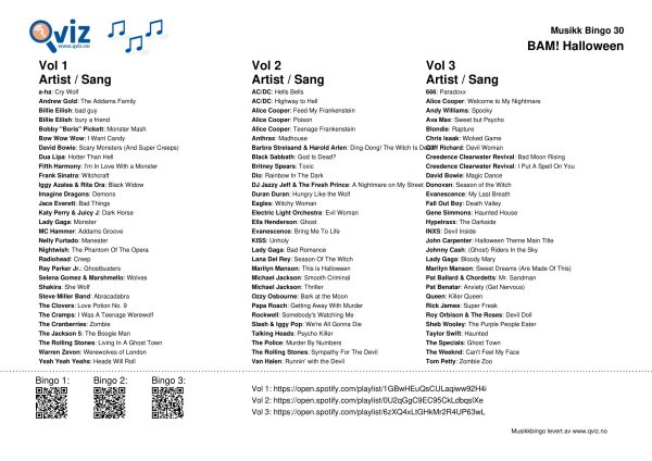 BAM! What a Music Bingo Halloween - Bilde 12