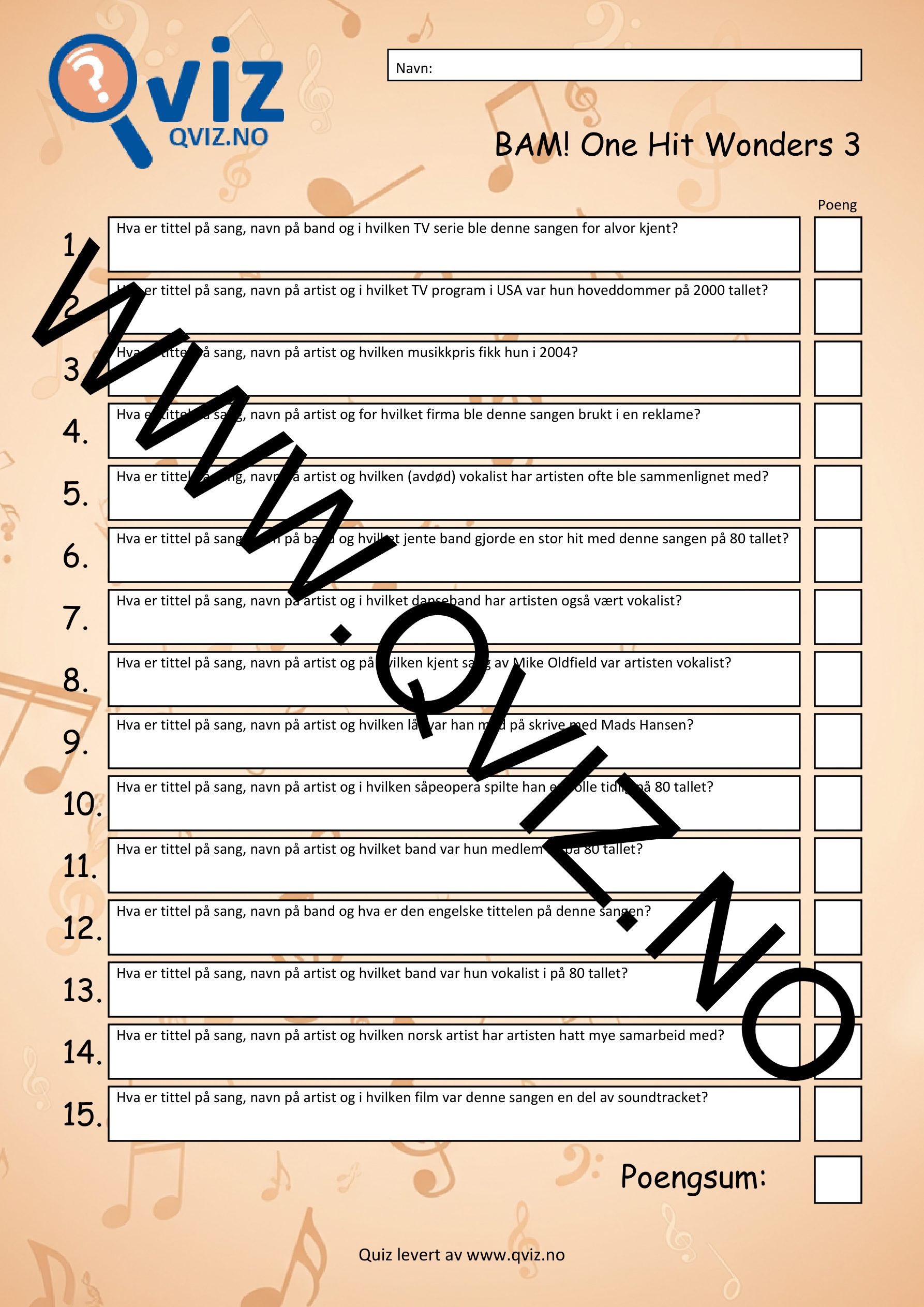 BAM! What a Music Quiz One Hit Wonders 3 - Bilde 2