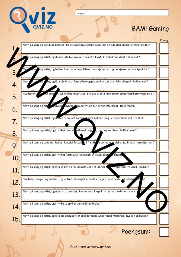 BAM! What a Music Quiz Gaming - Bilde 2