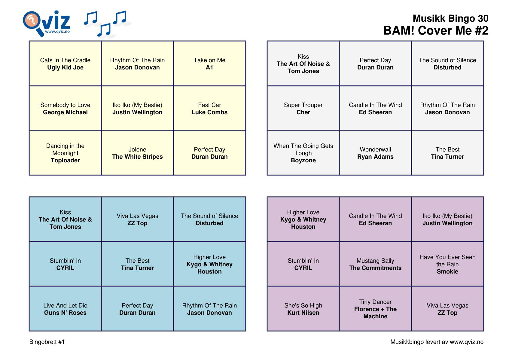 BAM! What a Music Bingo Cover Me - Bilde 17