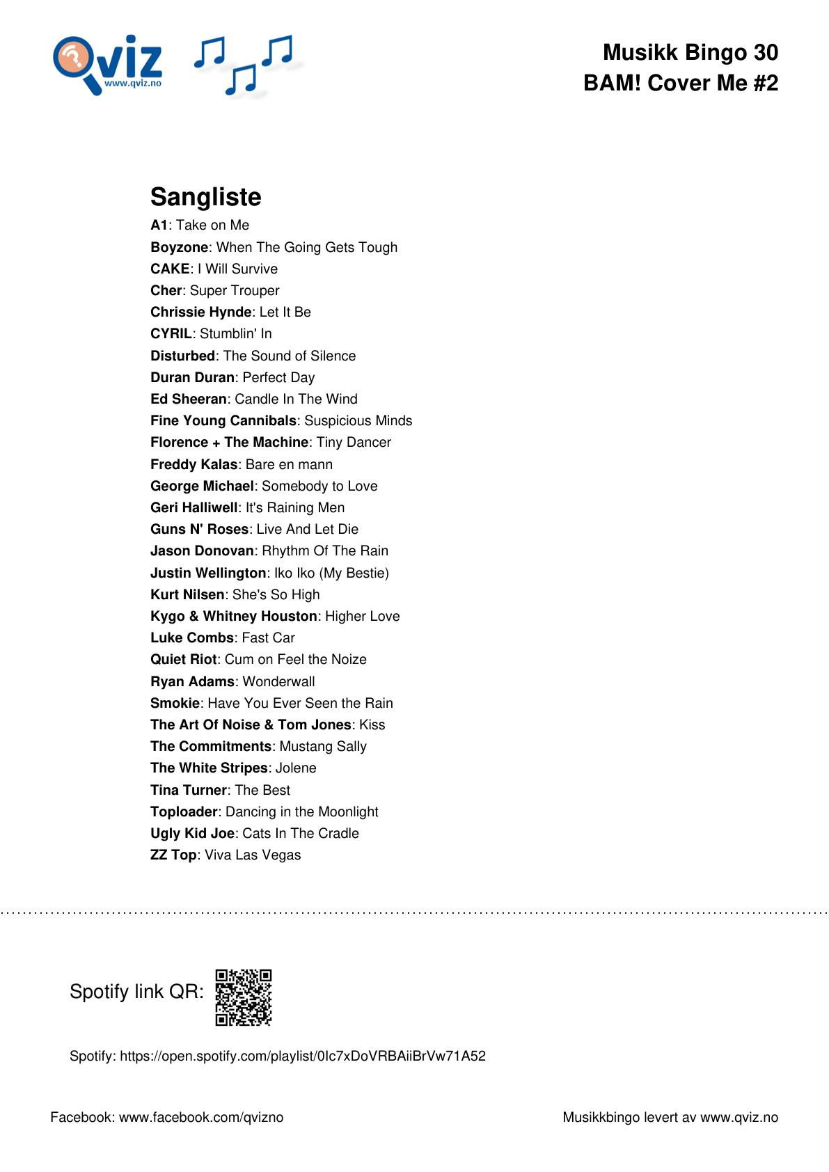 BAM! What a Music Bingo Cover Me - Bilde 16