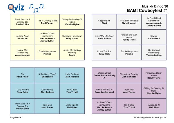 BAM! What a Music Bingo Cowboyfest - Bilde 19