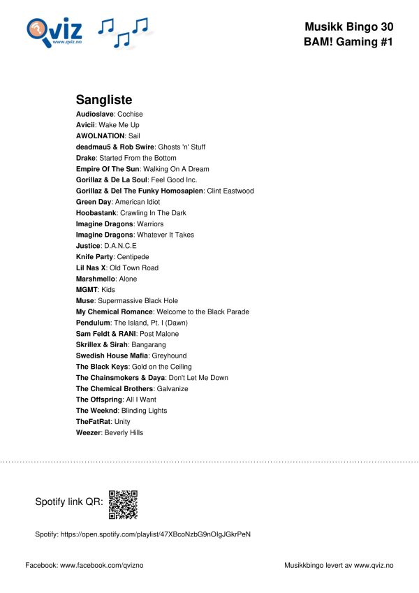 BAM! What a Music Bingo Gaming - Bilde 18