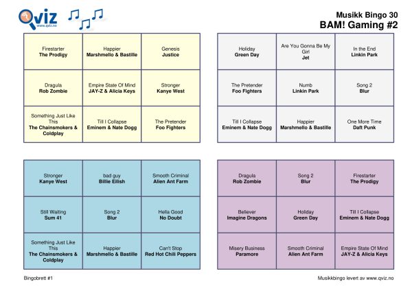 BAM! What a Music Bingo Gaming - Bilde 17