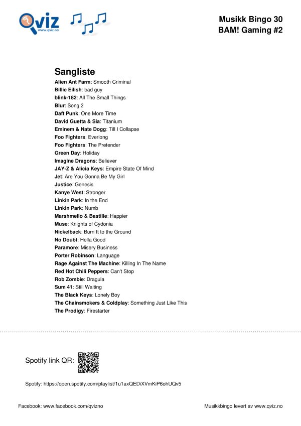 BAM! What a Music Bingo Gaming - Bilde 16