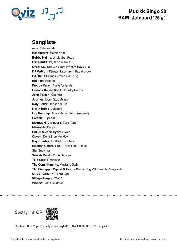 BAM! What a Music Bingo Julebord '25 - Bilde 18