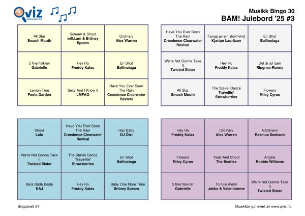 BAM! What a Music Bingo Julebord '25 - Bilde 15