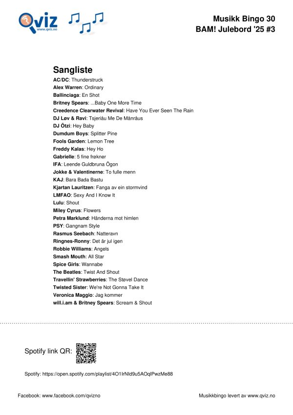 BAM! What a Music Bingo Julebord '25 - Bilde 14