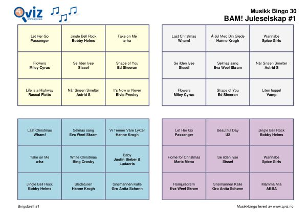 BAM! What a Music Bingo Juleselskap - Bilde 19