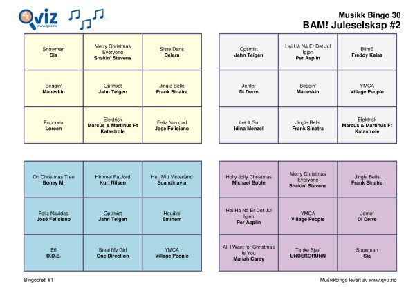 BAM! What a Music Bingo Juleselskap - Bilde 17