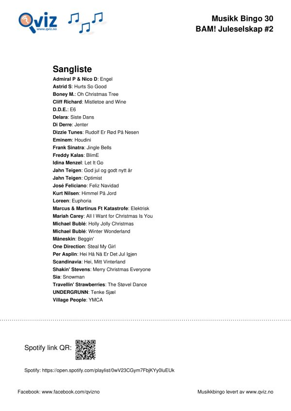BAM! What a Music Bingo Juleselskap - Bilde 16
