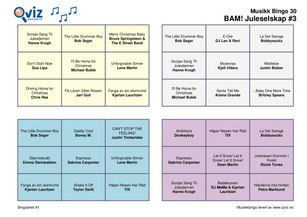BAM! What a Music Bingo Juleselskap - Bilde 15