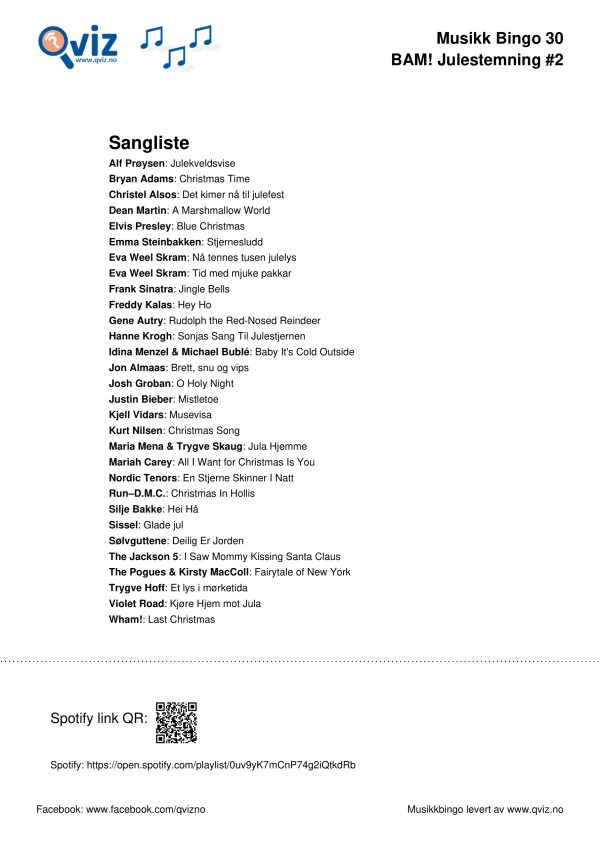 BAM! What a Music Bingo Julestemning - Bilde 16