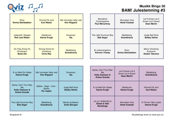 BAM! What a Music Bingo Julestemning - Bilde 15