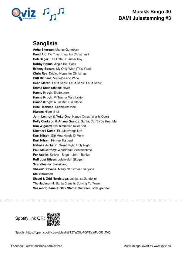 BAM! What a Music Bingo Julestemning - Bilde 14