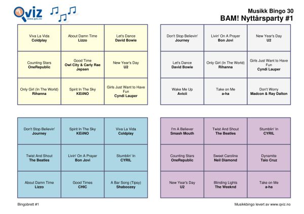 BAM! What a Music Bingo Nyttårsparty - Bilde 19