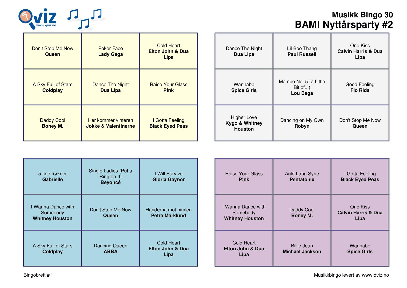 BAM! What a Music Bingo Nyttårsparty - Bilde 17