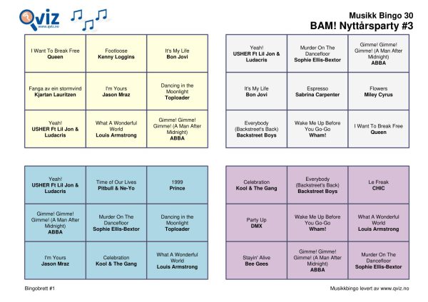 BAM! What a Music Bingo Nyttårsparty - Bilde 15