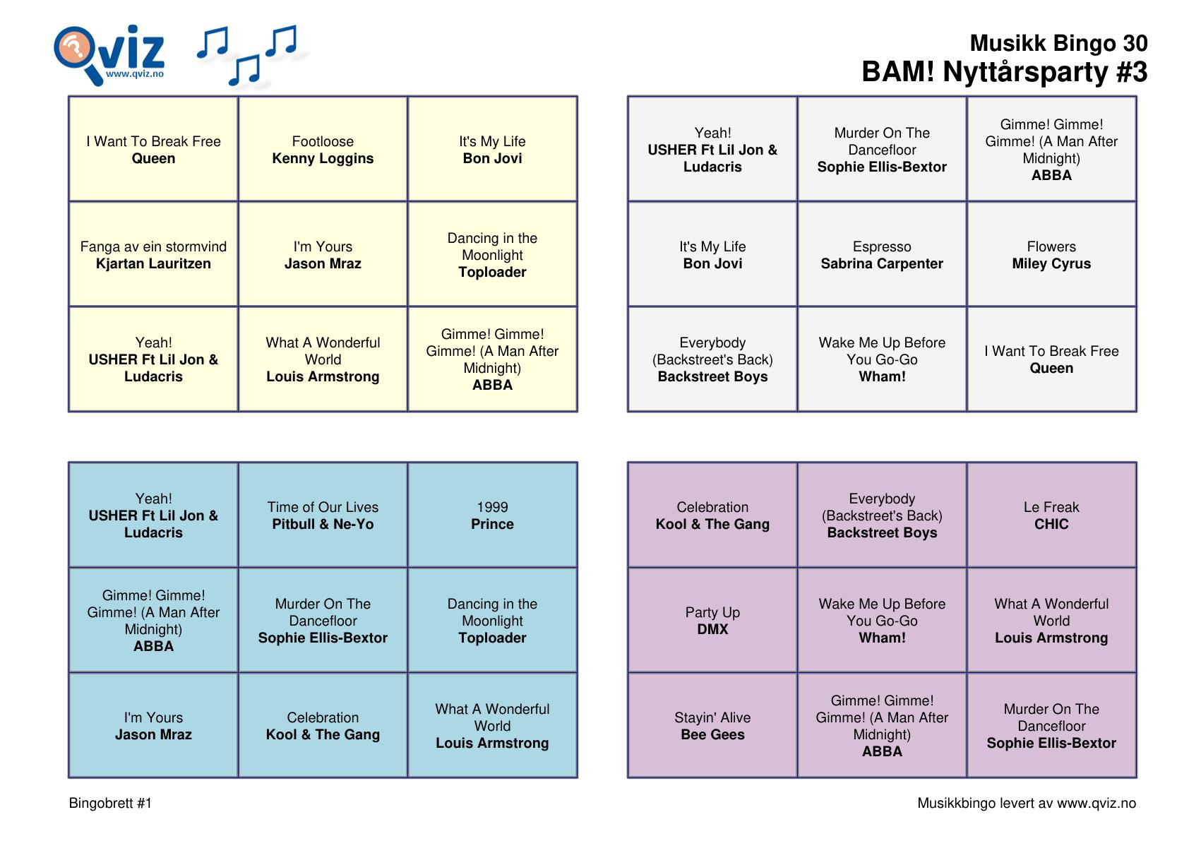 BAM! What a Music Bingo Nyttårsparty - Bilde 15