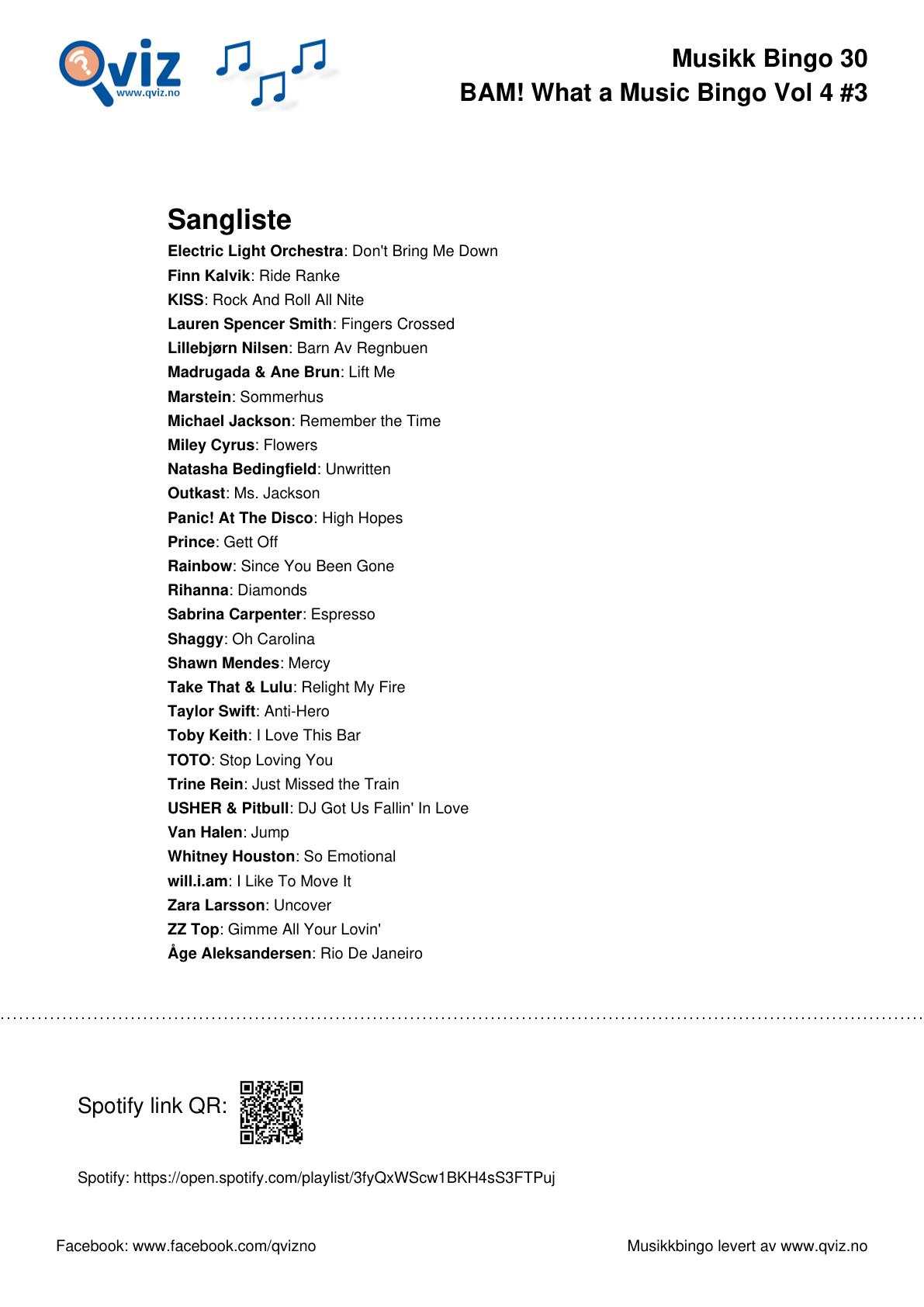 BAM! What a Music Bingo Vol 4 - Bilde 14