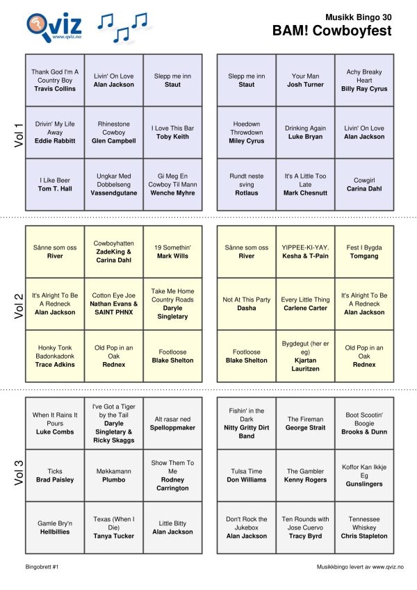 BAM! What a Music Bingo Cowboyfest - Bilde 13