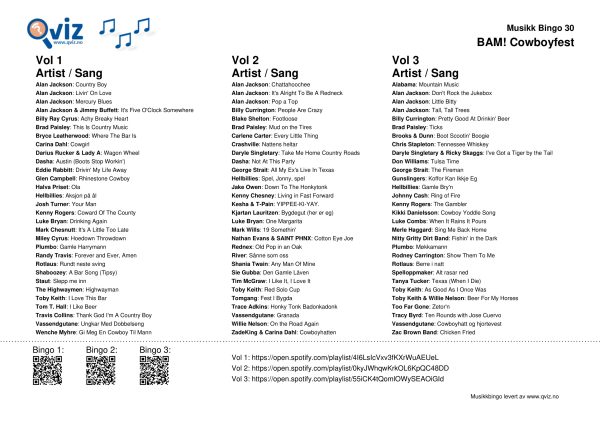 BAM! What a Music Bingo Cowboyfest - Bilde 12