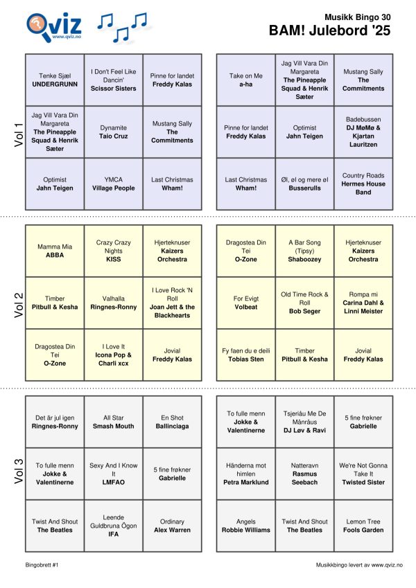 BAM! What a Music Bingo Julebord '25 - Bilde 13