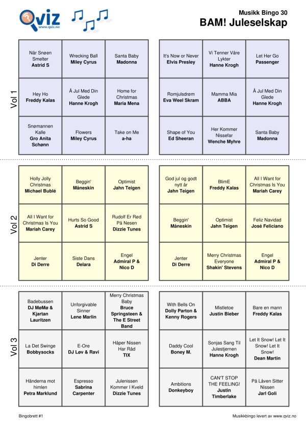 BAM! What a Music Bingo Juleselskap - Bilde 13