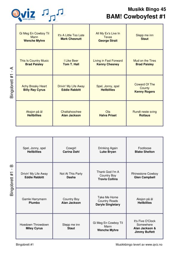 BAM! What a Music Bingo Cowboyfest - Bilde 11
