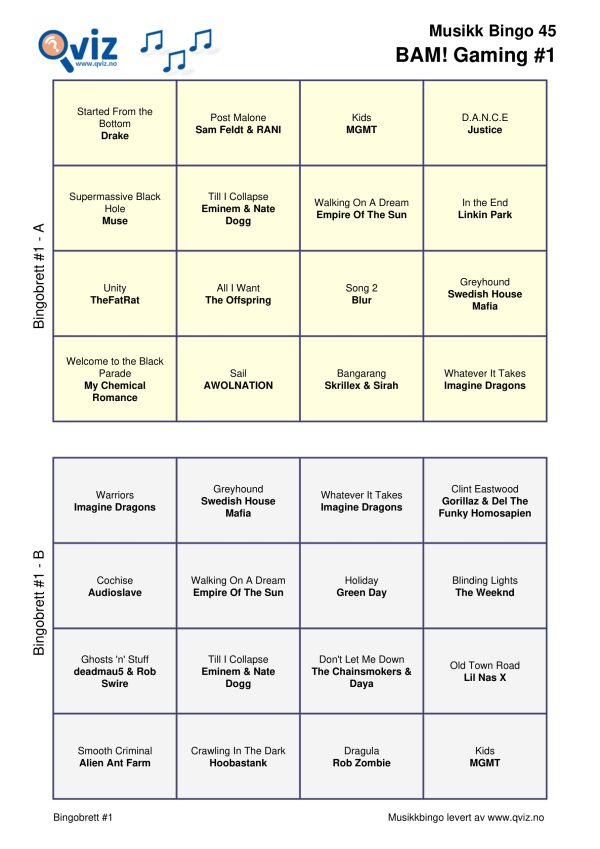 BAM! What a Music Bingo Gaming - Bilde 11