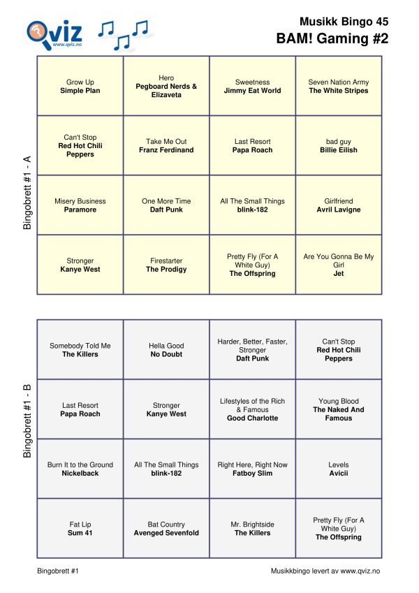 BAM! What a Music Bingo Gaming - Bilde 9