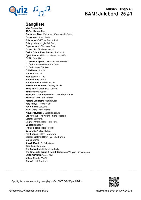 BAM! What a Music Bingo Julebord '25 - Bilde 10