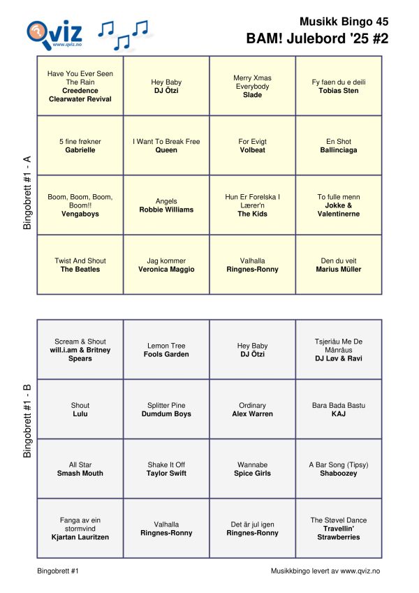 BAM! What a Music Bingo Julebord '25 - Bilde 9