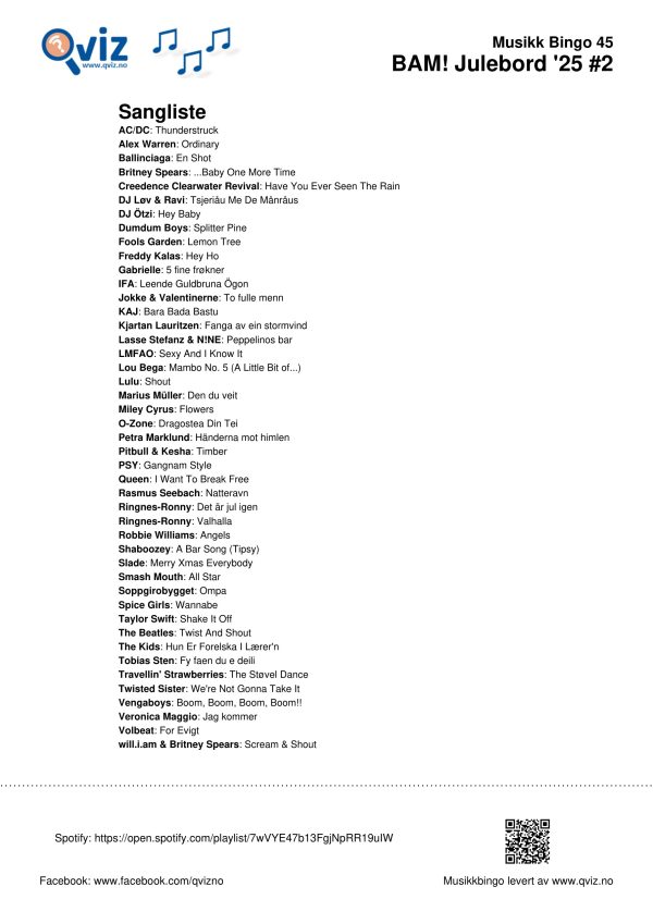BAM! What a Music Bingo Julebord '25 - Bilde 8