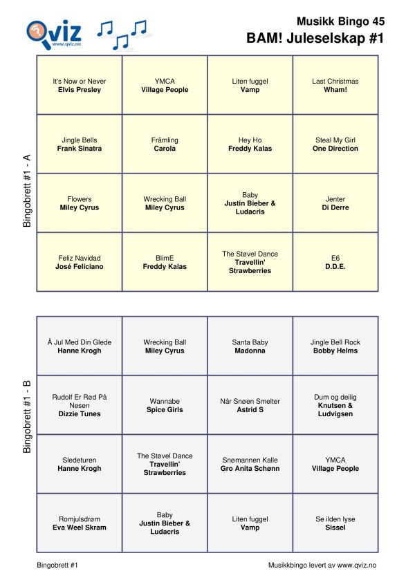 BAM! What a Music Bingo Juleselskap - Bilde 11
