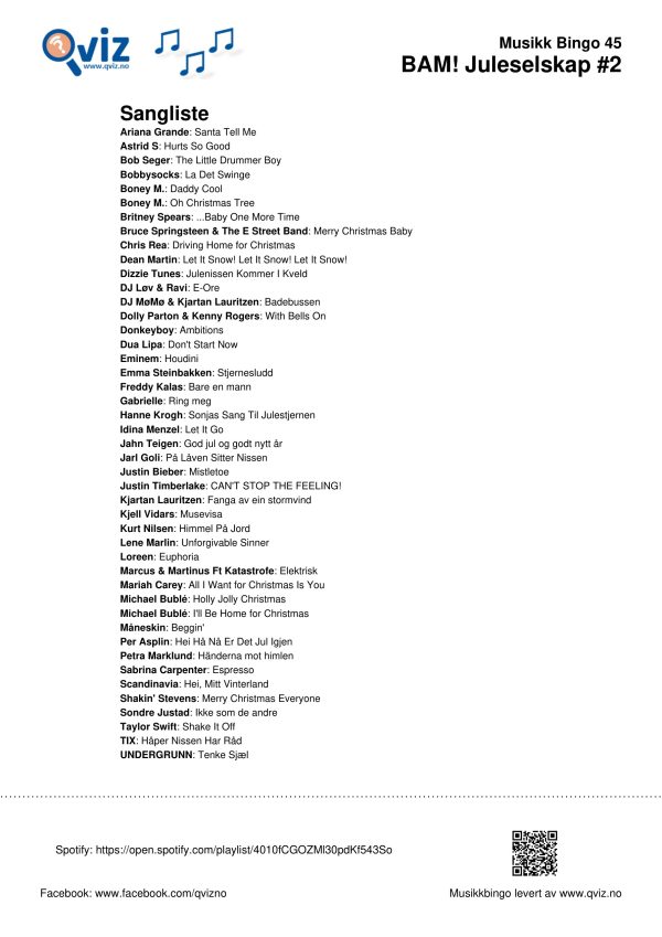 BAM! What a Music Bingo Juleselskap - Bilde 8