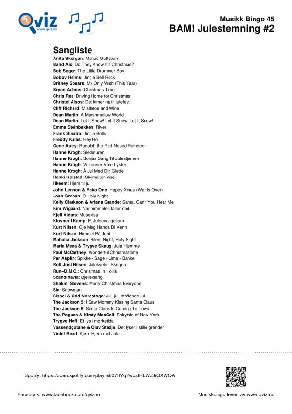 BAM! What a Music Bingo Julestemning - Bilde 8