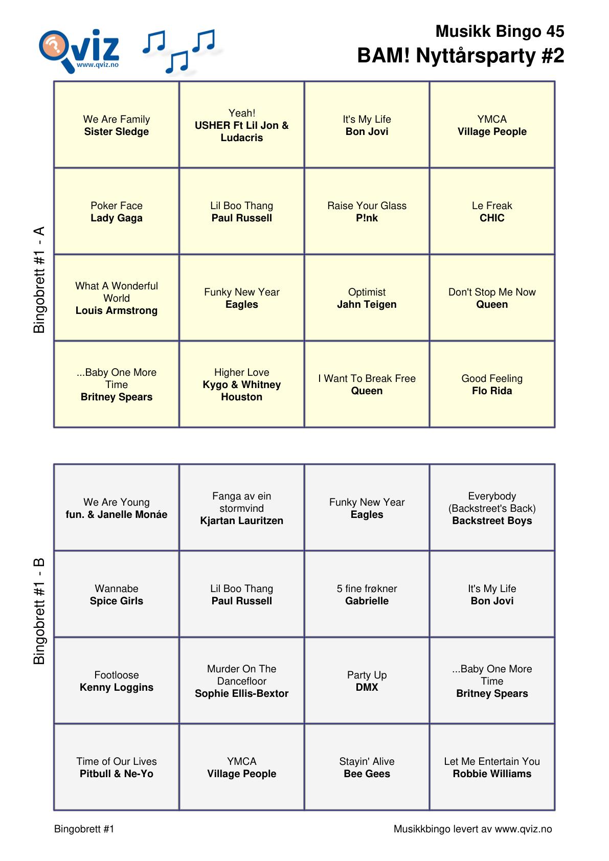 BAM! What a Music Bingo Nyttårsparty - Bilde 9