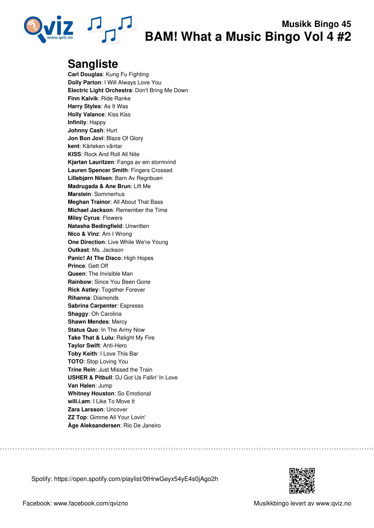 BAM! What a Music Bingo Vol 4 - Bilde 8