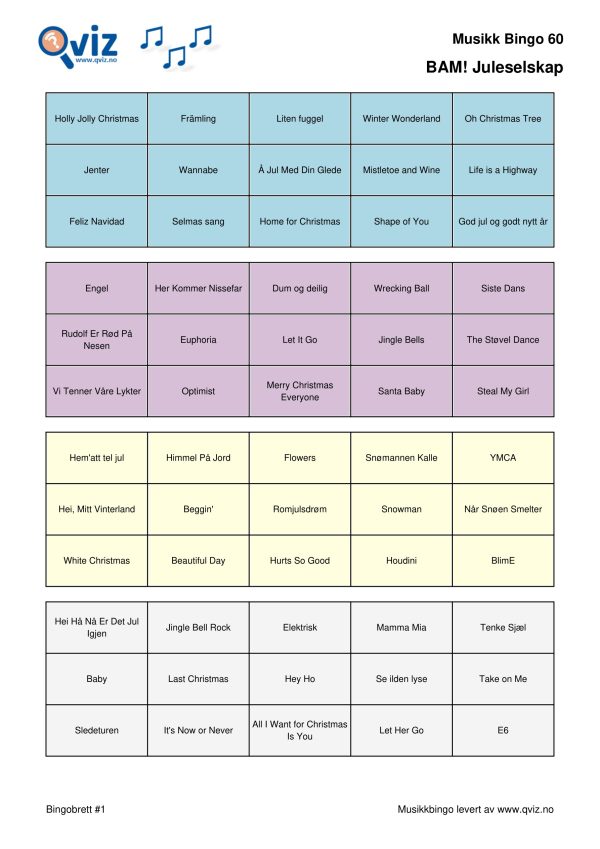 BAM! What a Music Bingo Juleselskap - Bilde 7