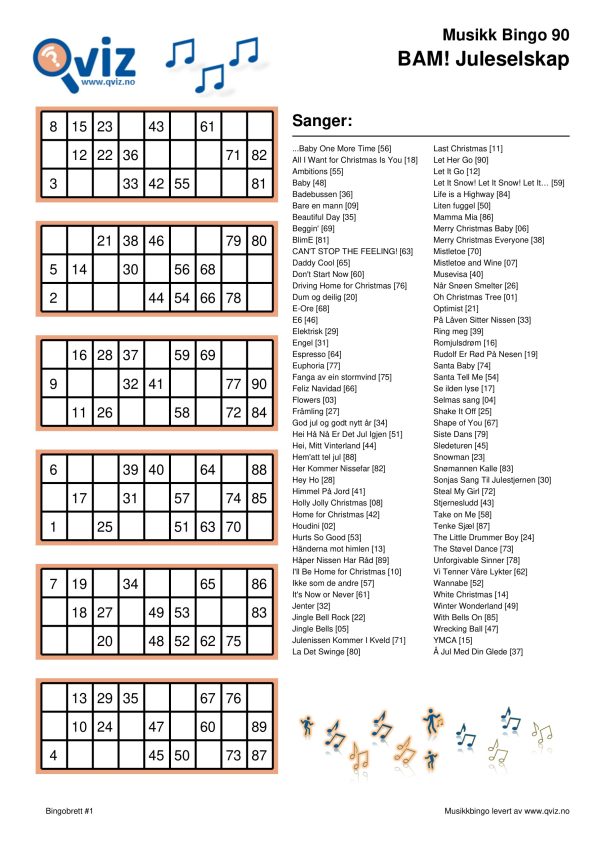 BAM! What a Music Bingo Juleselskap - Bilde 3