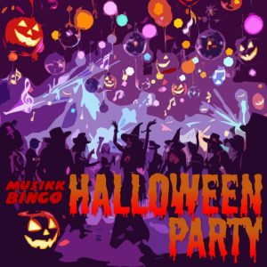 Halloween Party Musikk Bingo